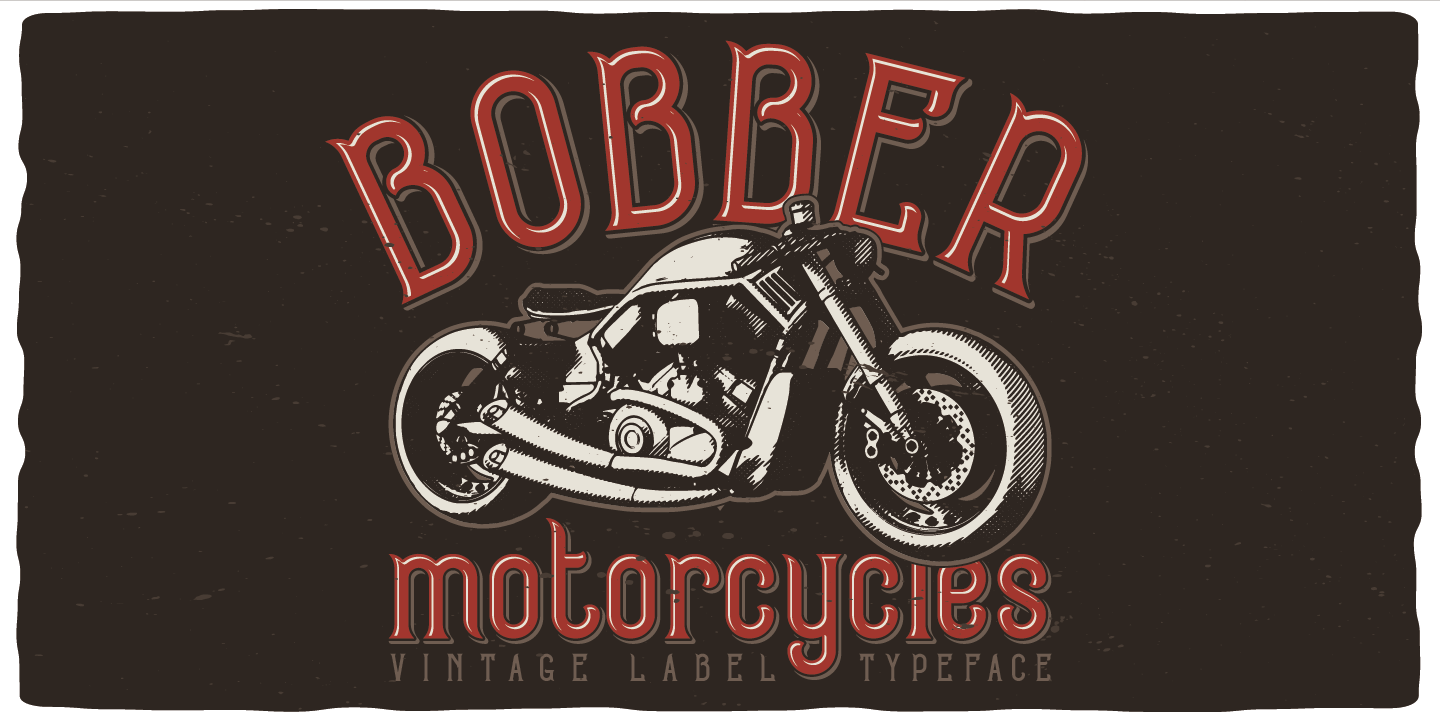 Ejemplo de fuente Bobber Motorcycles Shadow